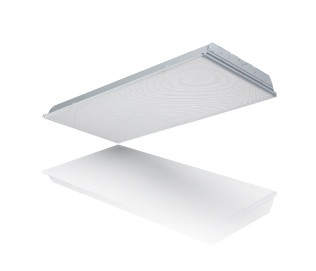 Economy grade recessed troffer available with 2 lamp T5 or T8.